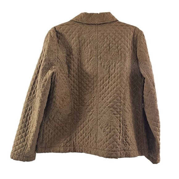 RQT Women’s Size Large Quilted Floral Embroidered Blazer Jacket - Picture 16 of 16